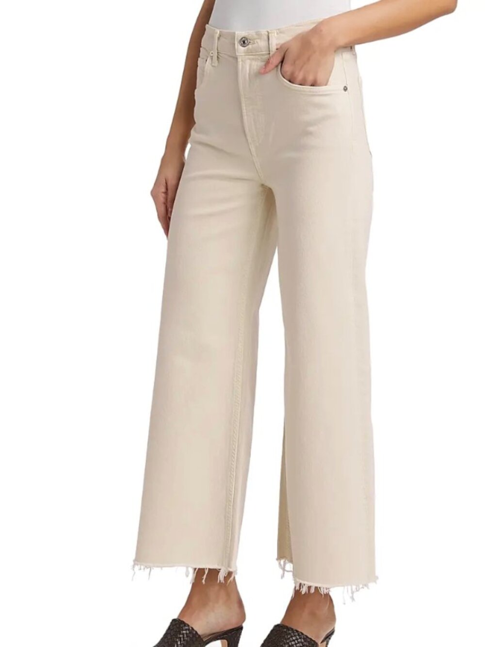 Citizens of Humanity Lyra Crop Wide-Leg Jeans, Size 26